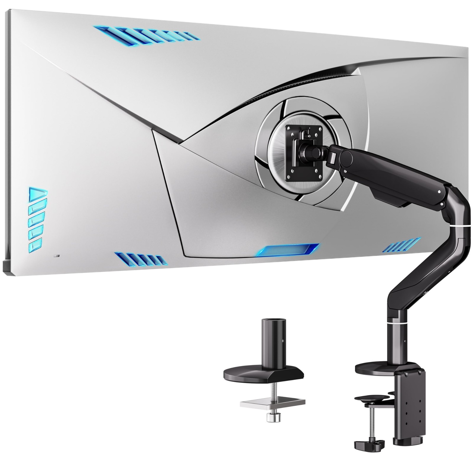 BIZUM Heavy Aluminum Monitor Stand 17 to 43 Inch Monitor Arm, Adjustable-Moni...