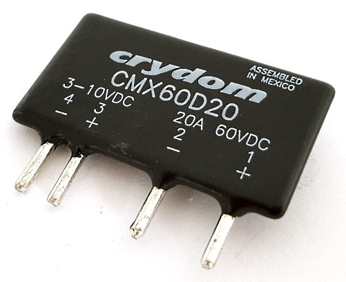 CMX60D20 CRYDOM SOLID STATE RELAYS4 PIN SIP, CMX SERIES