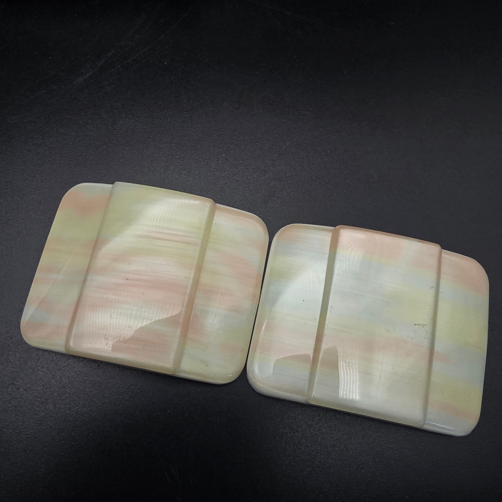 Vintage Pastel Spring Shoe Clips Made In France