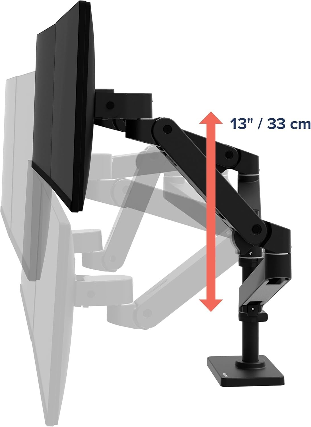 Ergotron LX Pro Dual Monitor Arm 24" Desk Mount, LCD Display (45-690-292)