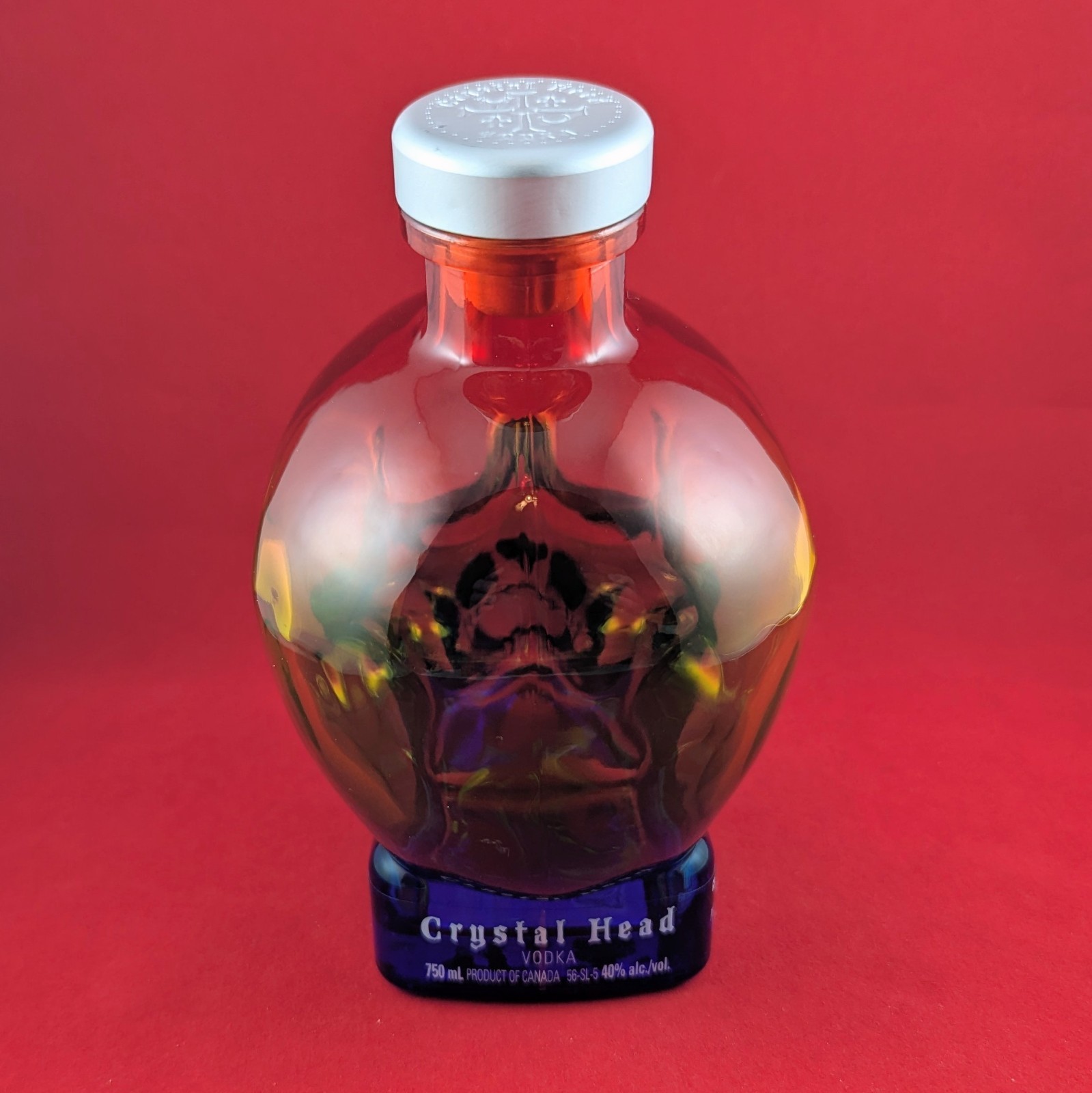 Crystal Head Vodka 750ml EMPTY SKULL BOTTLE Limited Edition Pride Rainbow NICE!