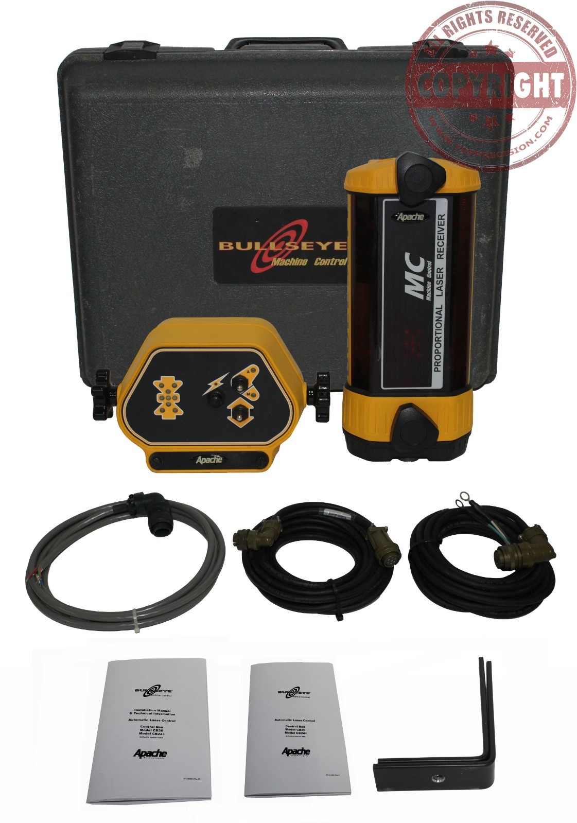 APACHE CB26, TRIMBLE CB40 LASER MACHINE CONTROL, DOZER, SCRAPER, LEVEL, SPECTRA