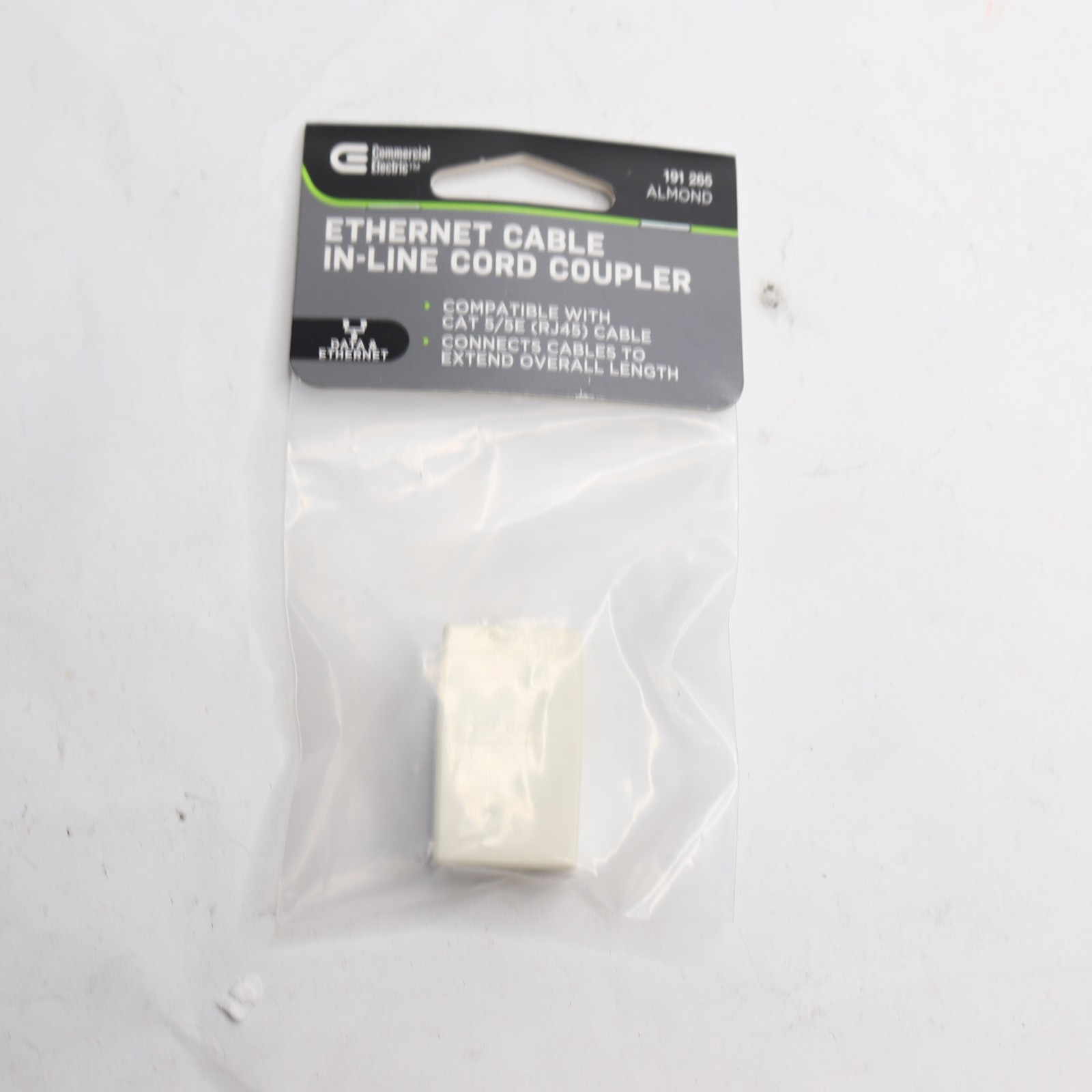 Commercial Electric In-Line Ethernet Cord Coupler Almond DAPCCA-E-1