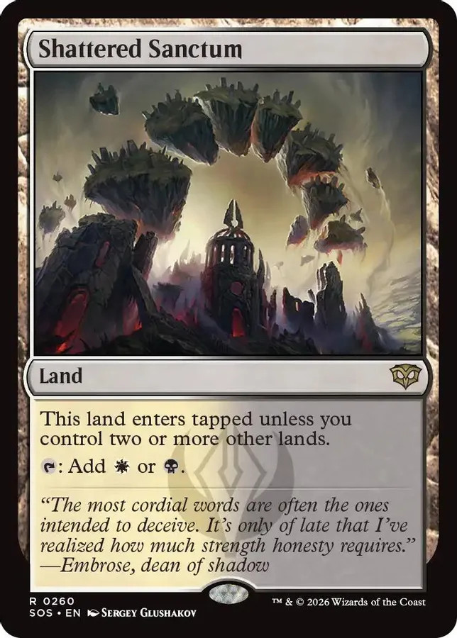 Shattered Sanctum 260 NM Secrets of Strixhaven MTG B