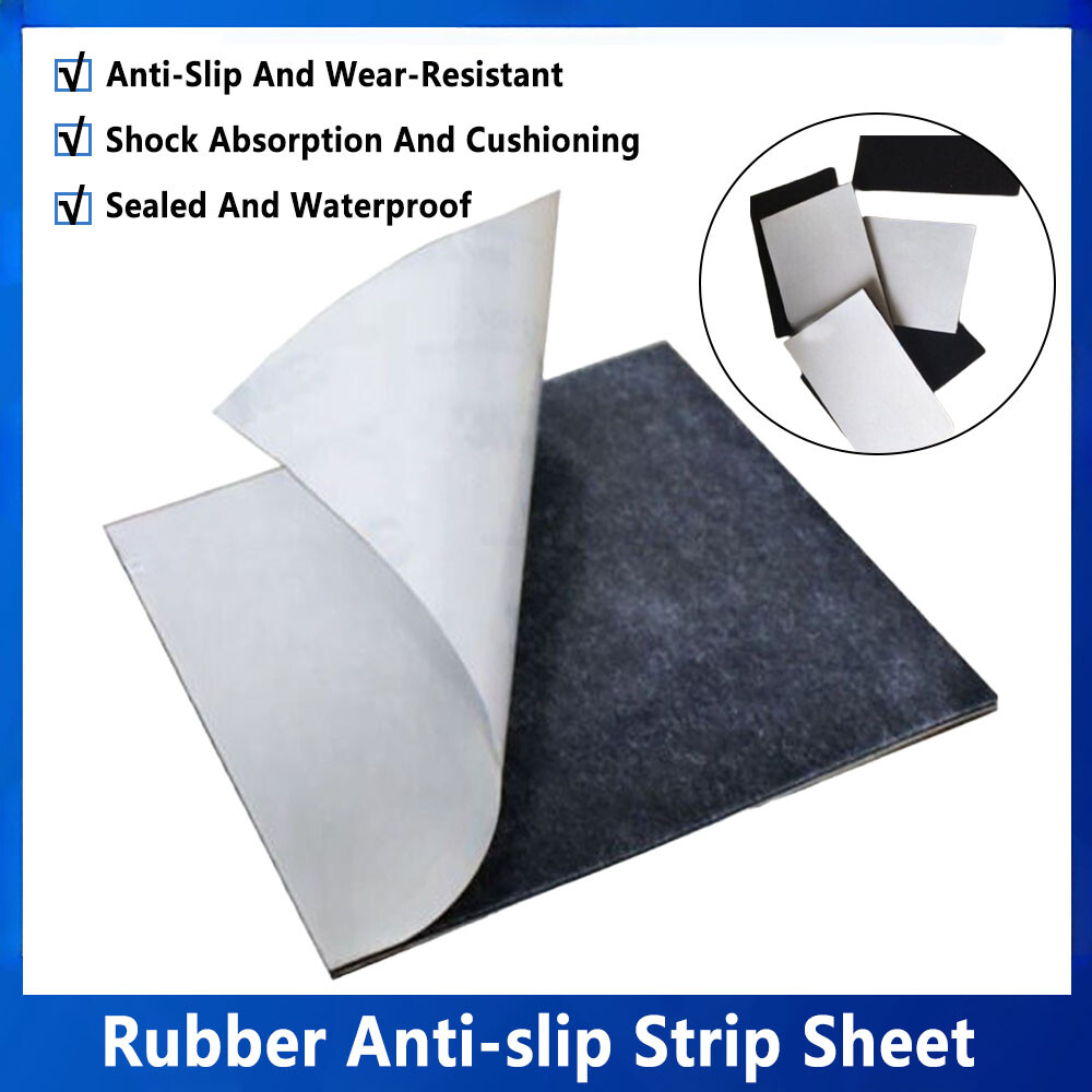 Black Silicone Rubber Sheet Self Adhesive Can Be Freely Cut Anti-skid sheet