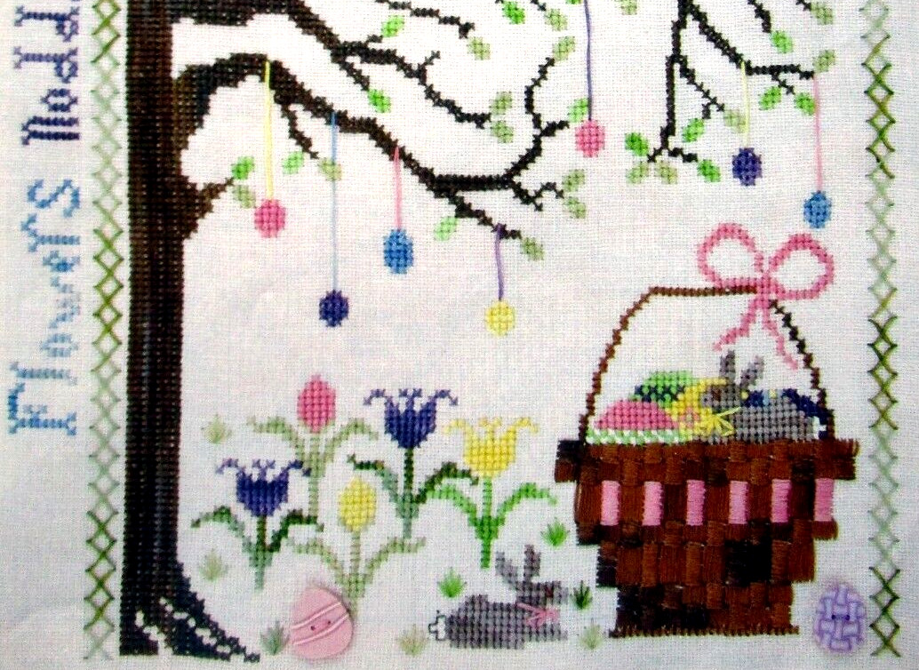 Bunnys Basket Spring Bellpull Everything A Season Chick CROSS STITCH PATTERNS