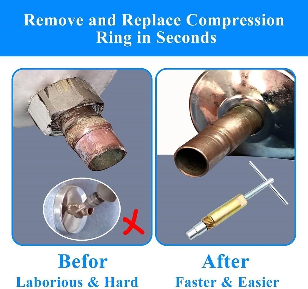 Corrosion-Resistant Compression Sleeve Remover Tool for Plumbers - 03943
