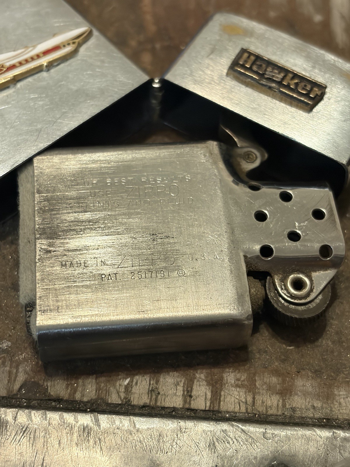 Zippo Lighter Hawker Jet Aircraft