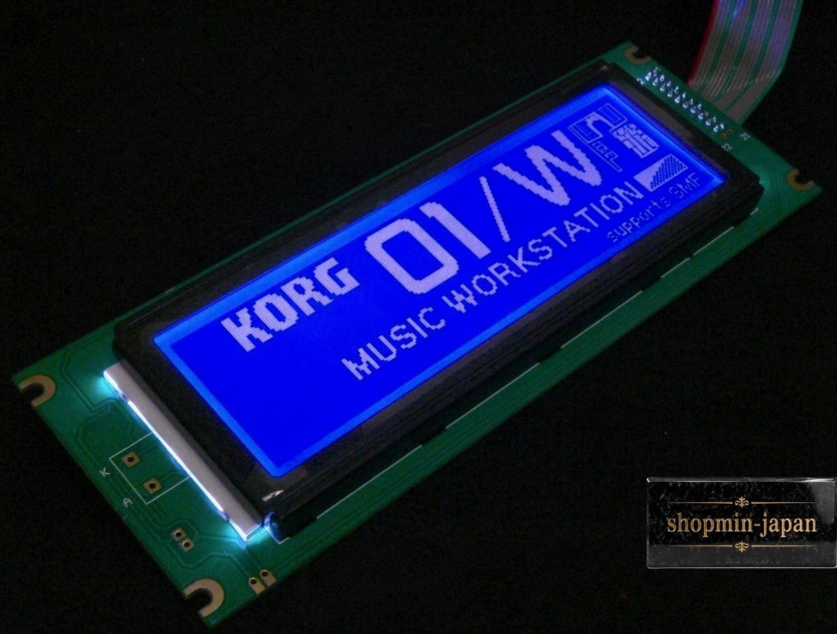 KORG 01/W FD High Brightness Blue LED Backlit LCD Display Replacement from japan