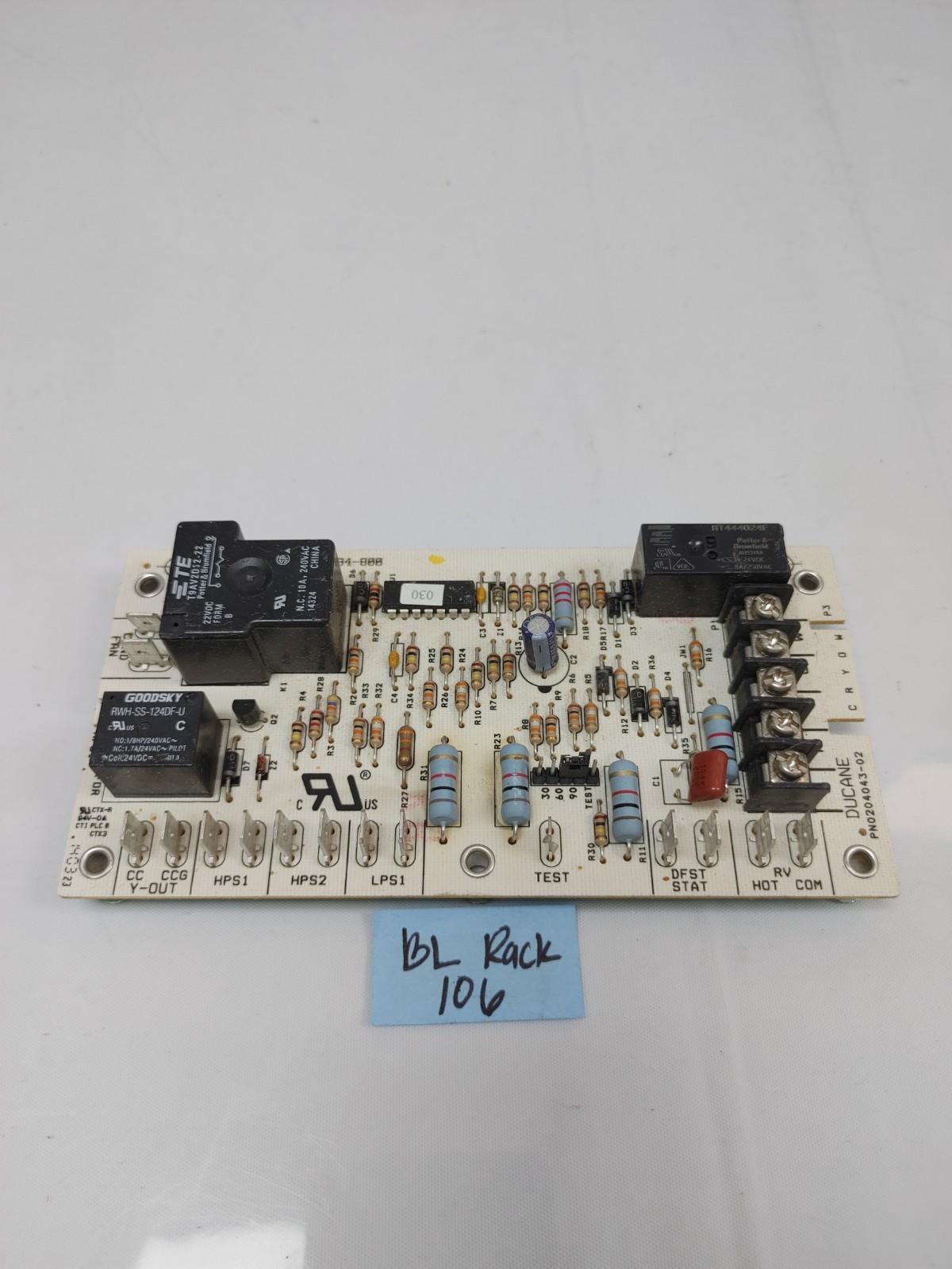 DUCANE PN0204043-02 1084-83-800 CONTROL BOARD