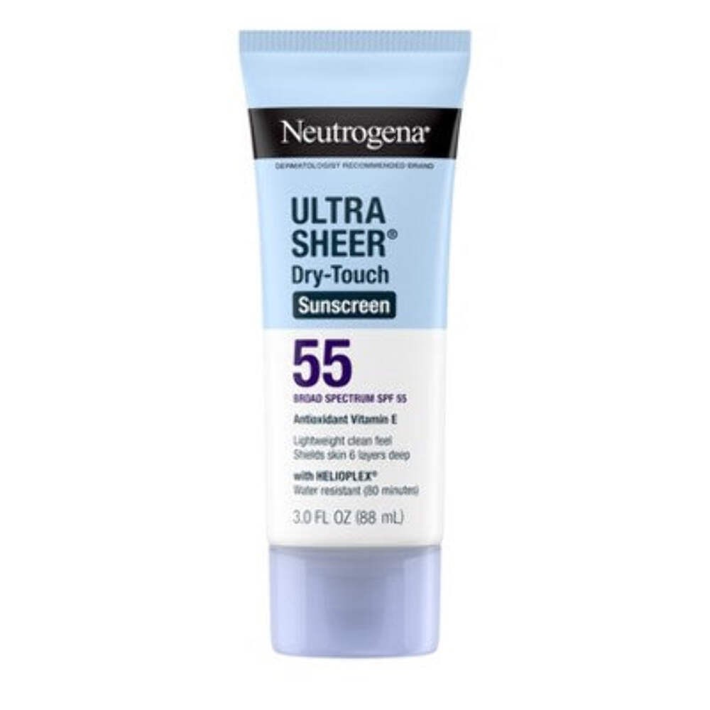 Neutrogena Ultra Sheer Dry Touch Sunscreen Lotion SPF 55 3oz - Imperfect Contain