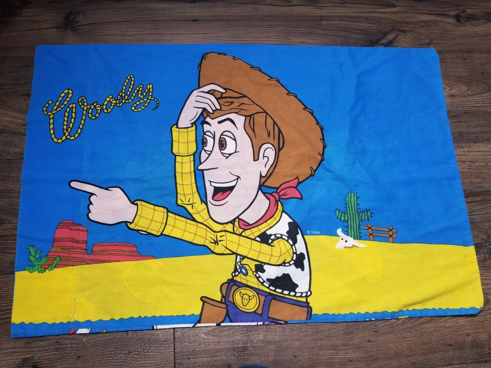Vintage Disney Toy Story Woody and Buzz Lightyear Standard Pillowcase