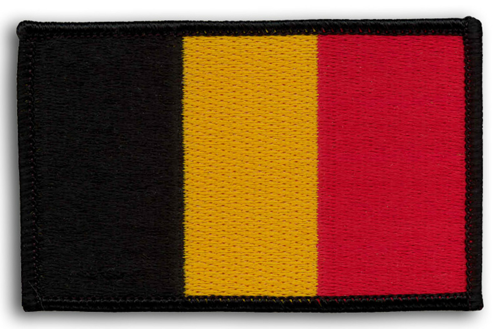 Belgium Flag Patch 3 1/2" x 2" New