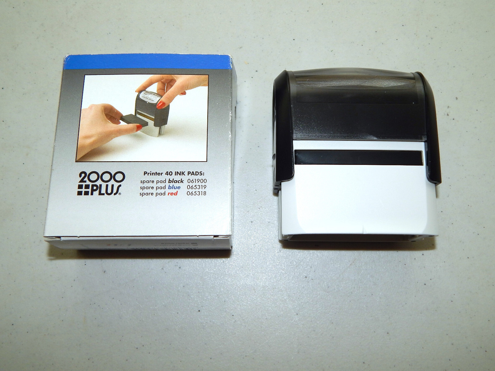 New Open Box 2000 Plus Printer 40 Custom Message Stamp Self-Inking Printer