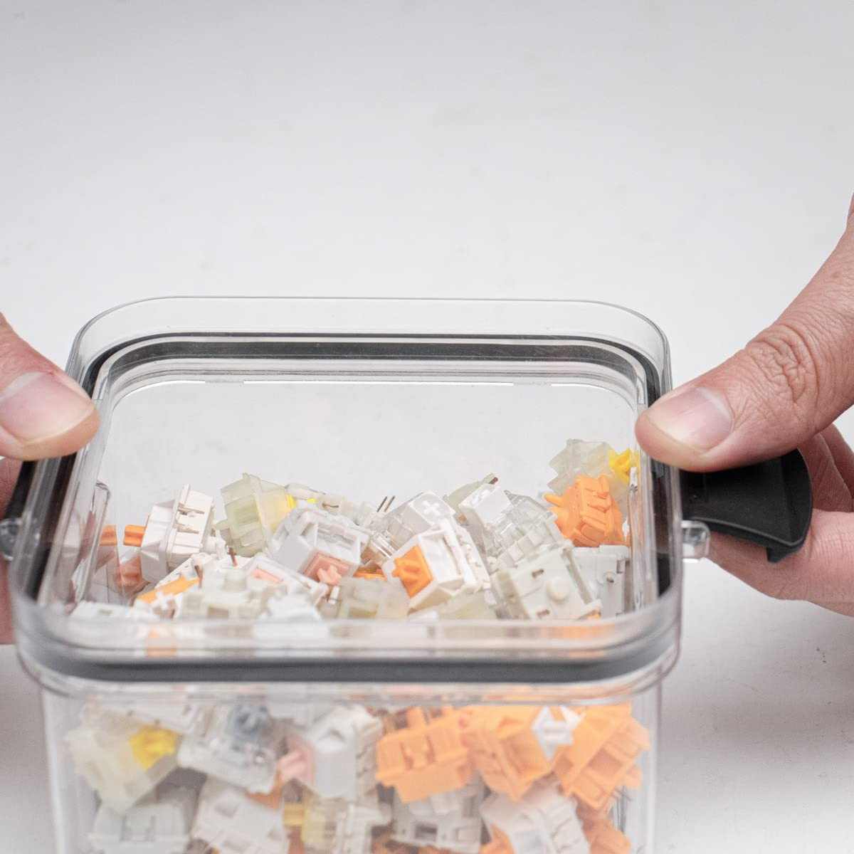 460ml Mechanical Keyboard Switch Container Transparent Sealed Storage