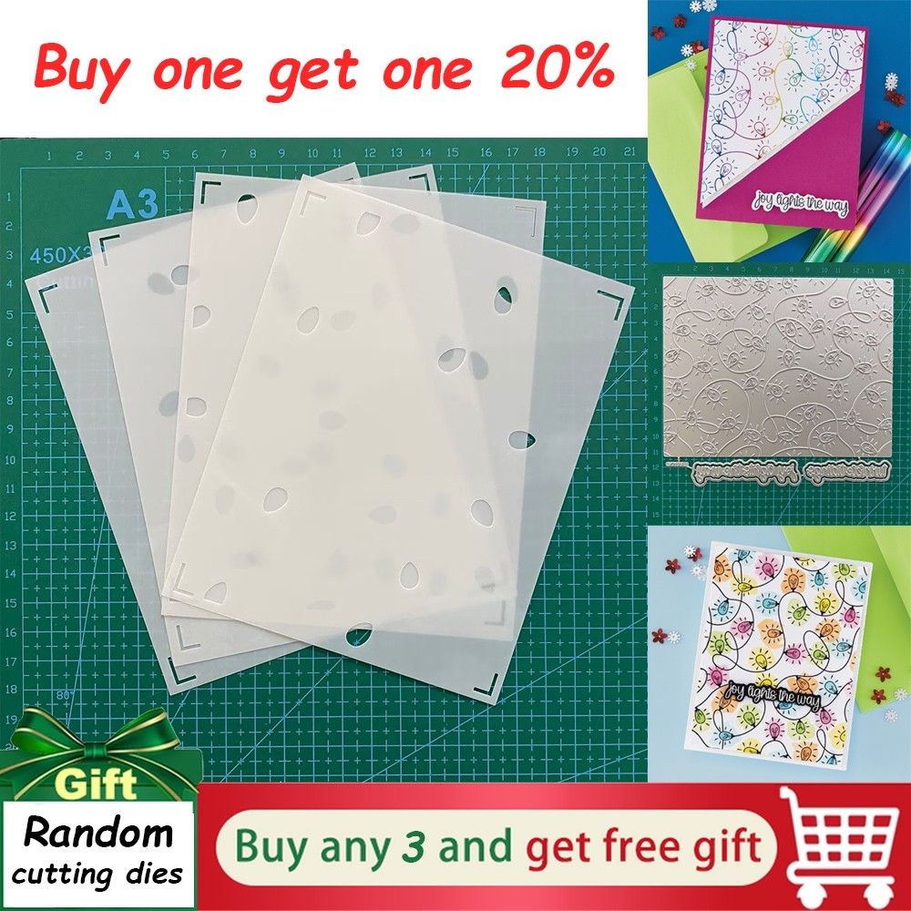 Twinkle Tidings Hot Foil&Stencil Set,Scrapbooking Embossing Paper Album Template