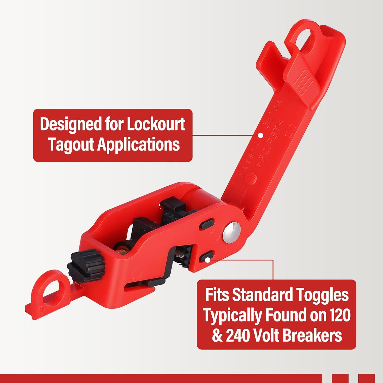 Circuit Breaker Lockout, Lockout Tagout Breaker Lock for Standard Single and Dou
