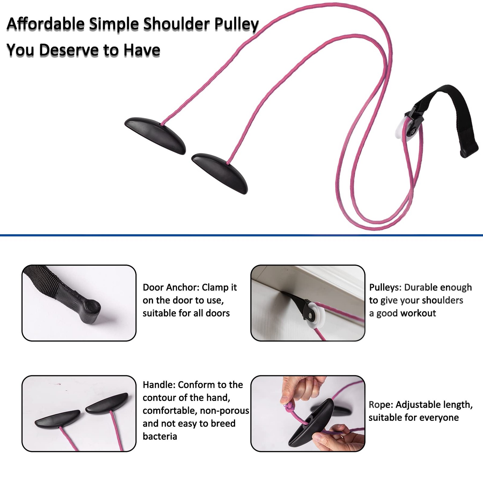 Shoulder Pulley Over The Door Physical Therapy System, Exercise Pulley, Allev...