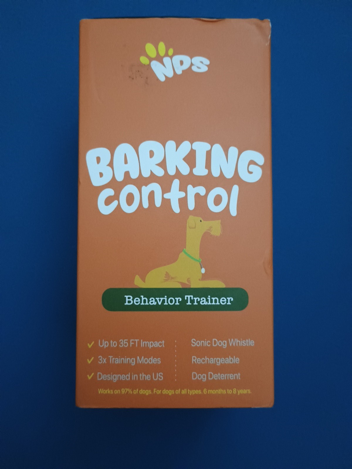 NPS Alpha Dog Trainer Anti-Barking Control Device USB Rechargeable
