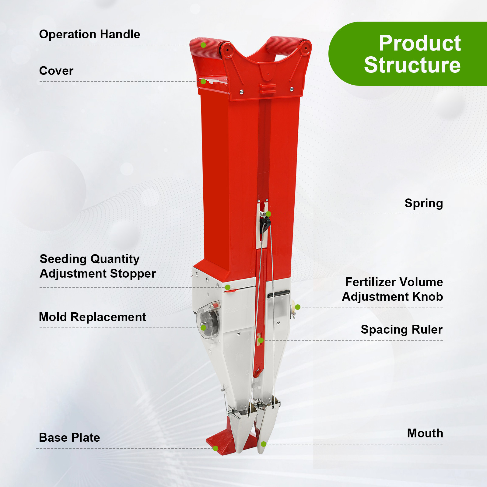 Seed Fertilizer Spreader - Household Seeding Machine Manual HandHeld Applicator
