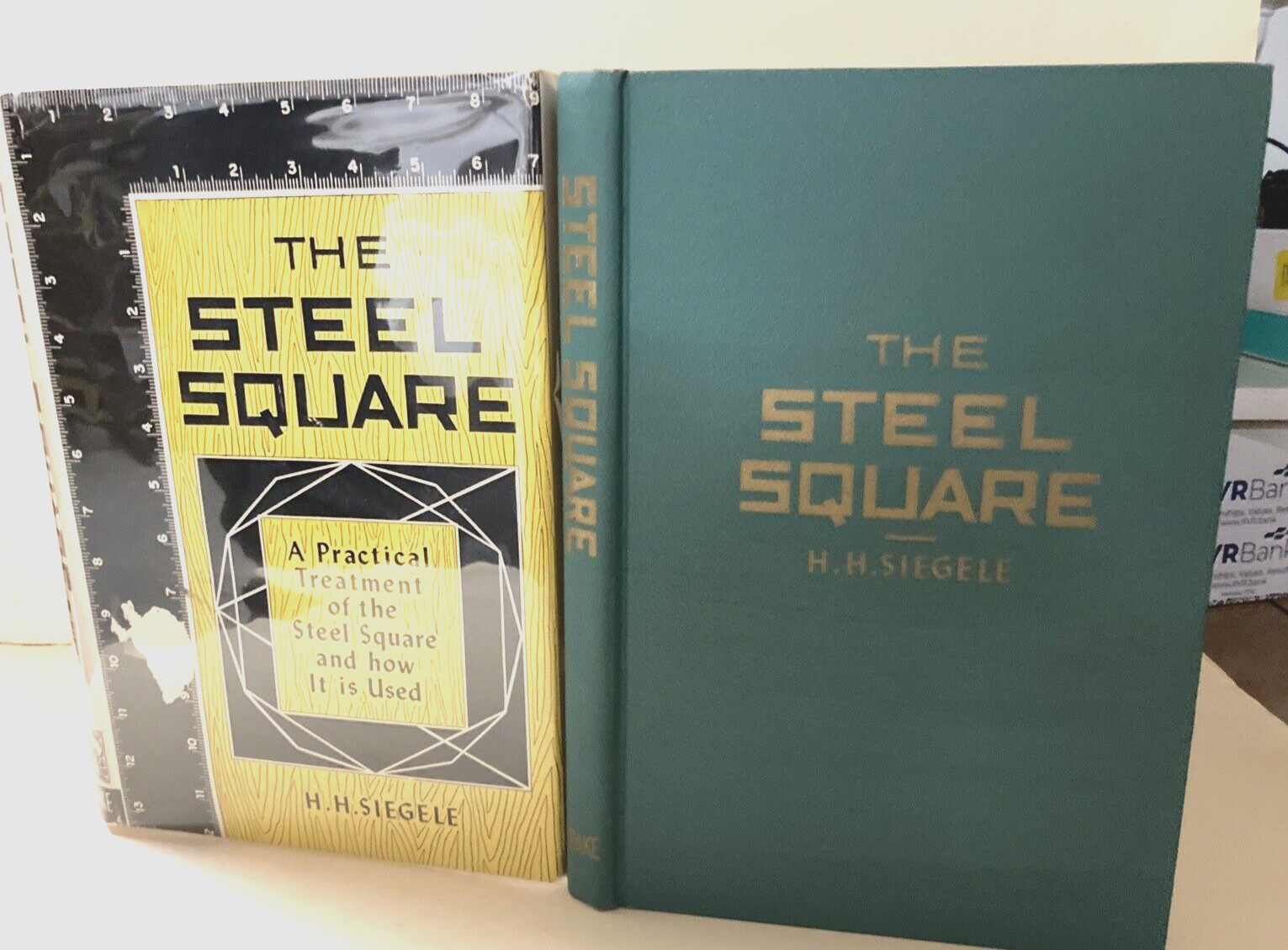 THE STEEL SQUARE-H.H.SIEGELE-AUTOGRAPHED-1st Ed. 1957-TREATMENT & USE of SQUARE