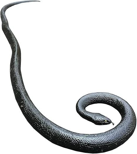 53" Rubber Snake Realistic Fake Snakes Toy for Fool's Day Pranks Halloween