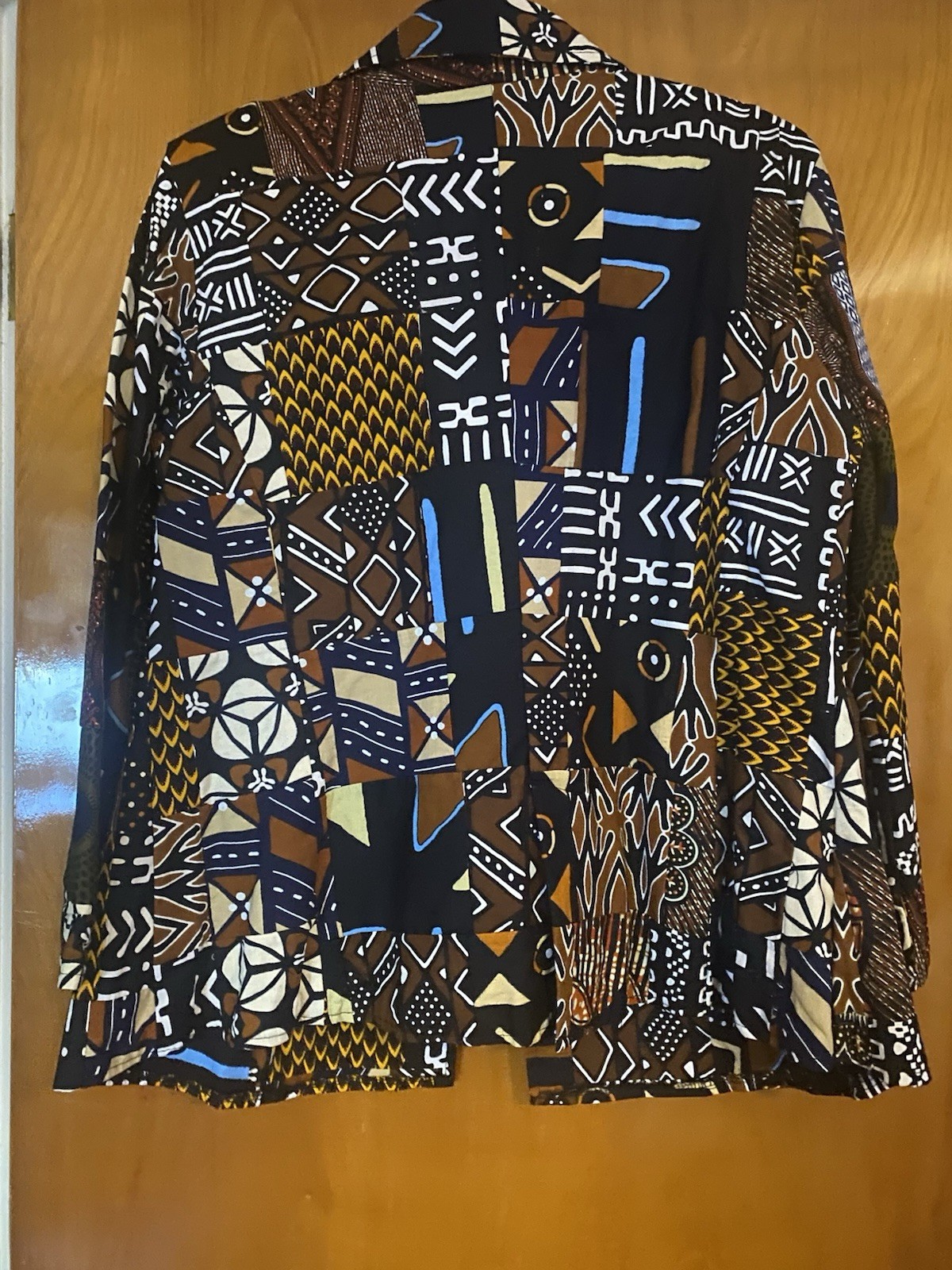 African Ankara Blazer, Size XL