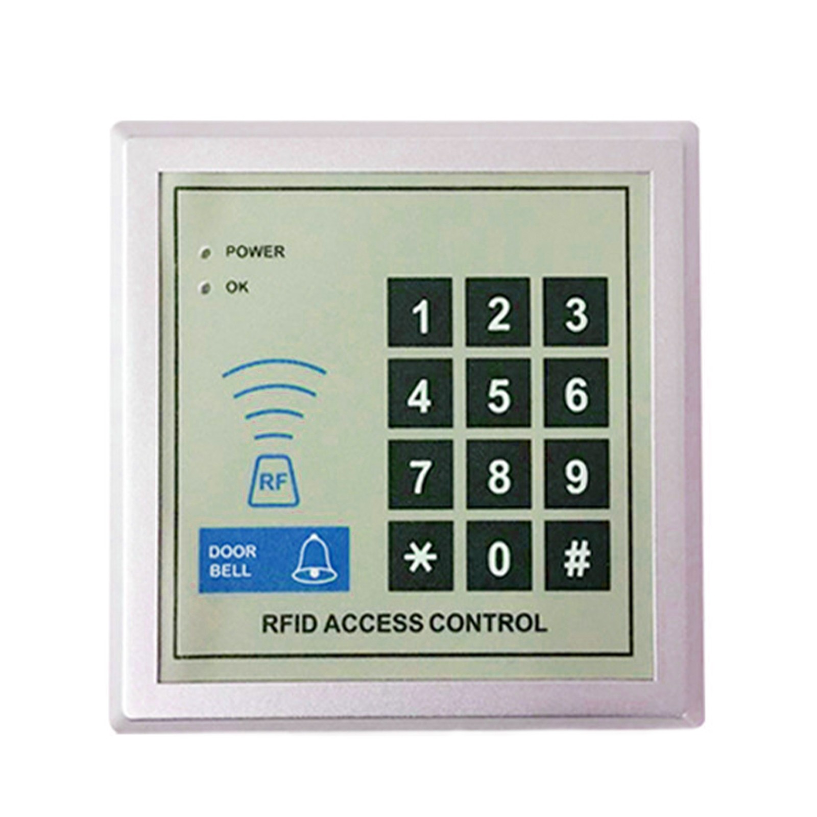 Electric Lock RFID Door Access Control Controller System Kit + 10 Key Fobs Tags