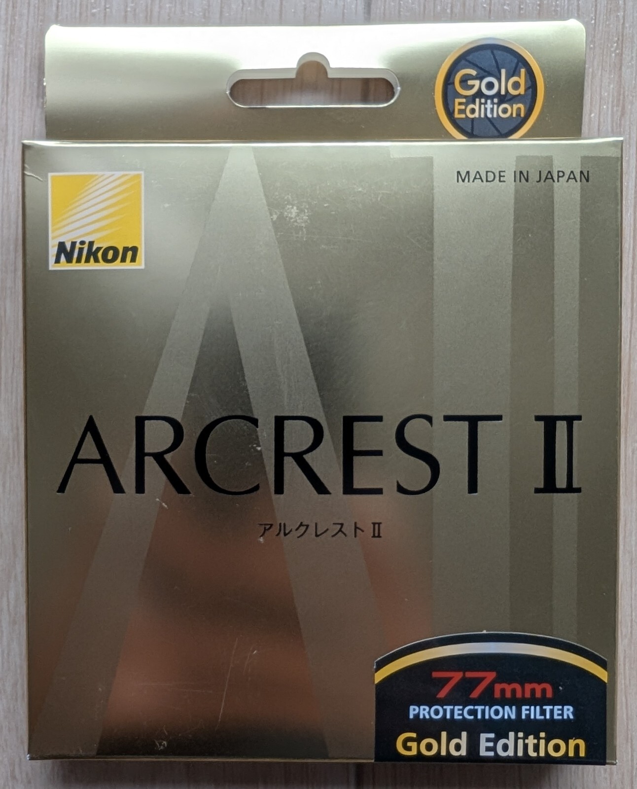 NIKON ARIIGL-PF77 [ARCREST II PROTECTION FILTER GOLD EDITION 77mm] NEW