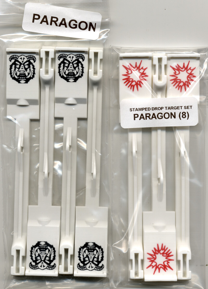 Bally Paragon Pinball Machine DROP TARGET SET