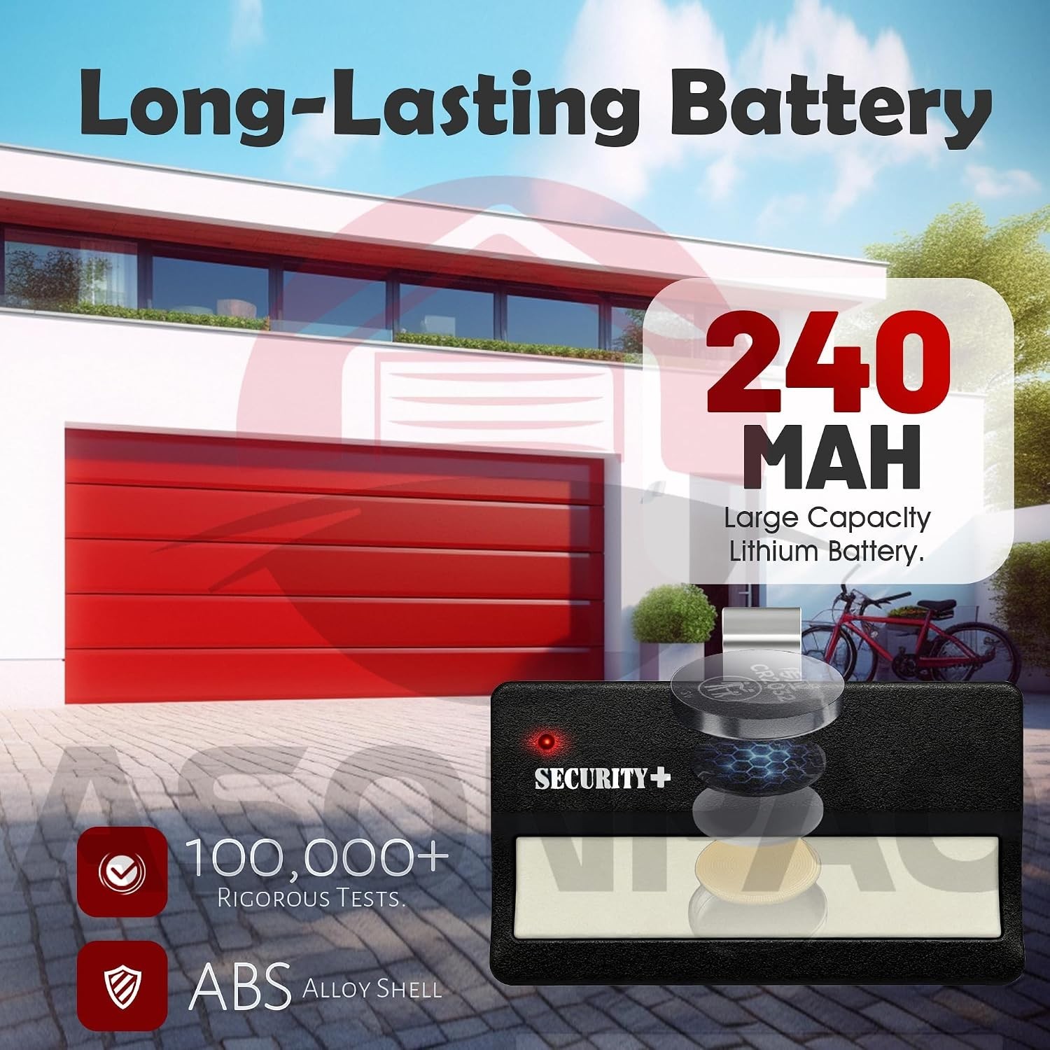 Convenient 2-Pack LiftMaster Garage Remotes with Easy Programming & 164 Ft Range