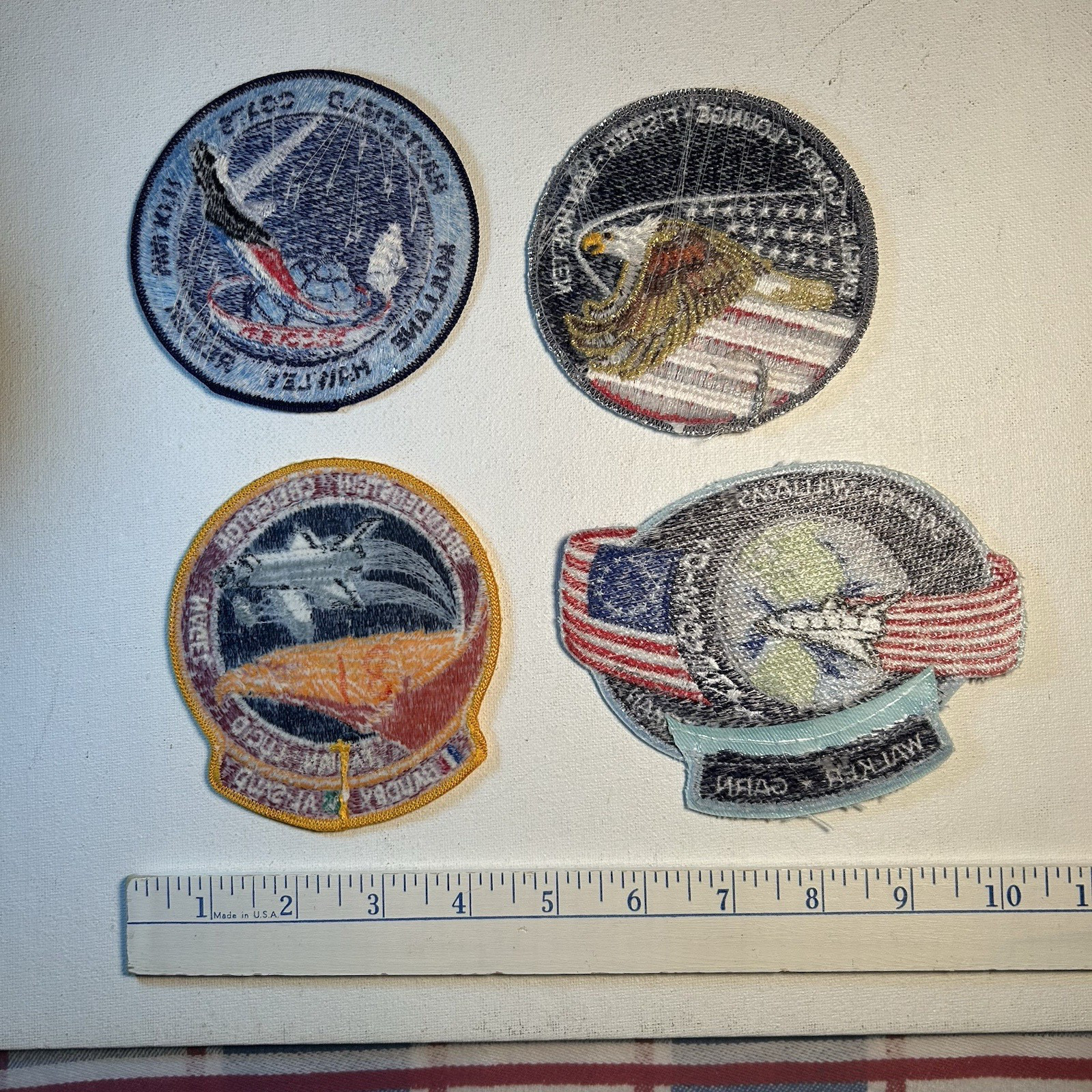 Astronaut Space Patches Discovery unused 4 diff.