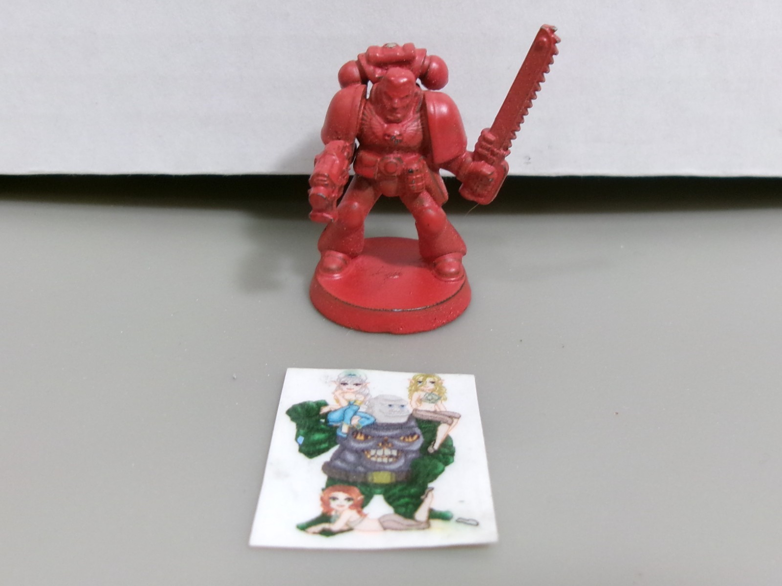 =Warhammer 40k SPACE MARINE Plastic Space Marine w/ BoltPistol & Chainsword E29*
