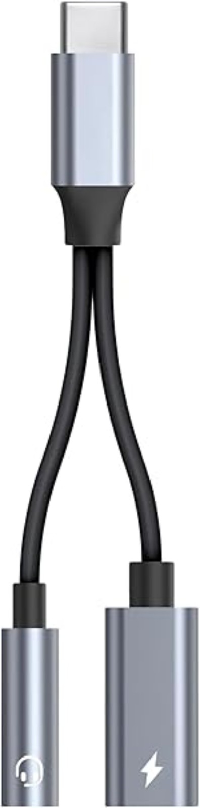Type C to 3.5mm Headphone Adapter 2in1 PD60W DAC Charging Dongle for iphone