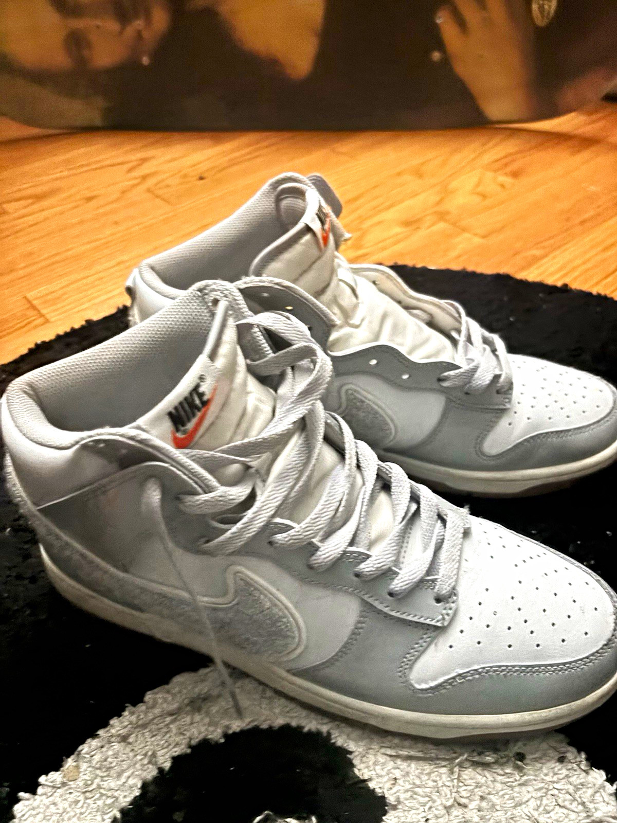 Nike Men's Dunk High 'Chenille Swoosh - Size 10.5