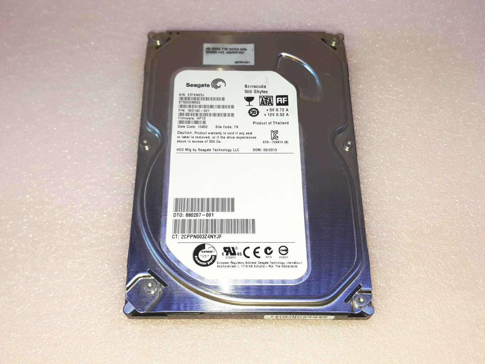 HP Pavilion p7-1251 - 500GB Hard Drive Windows 7 Professional 64-Bit Preloaded