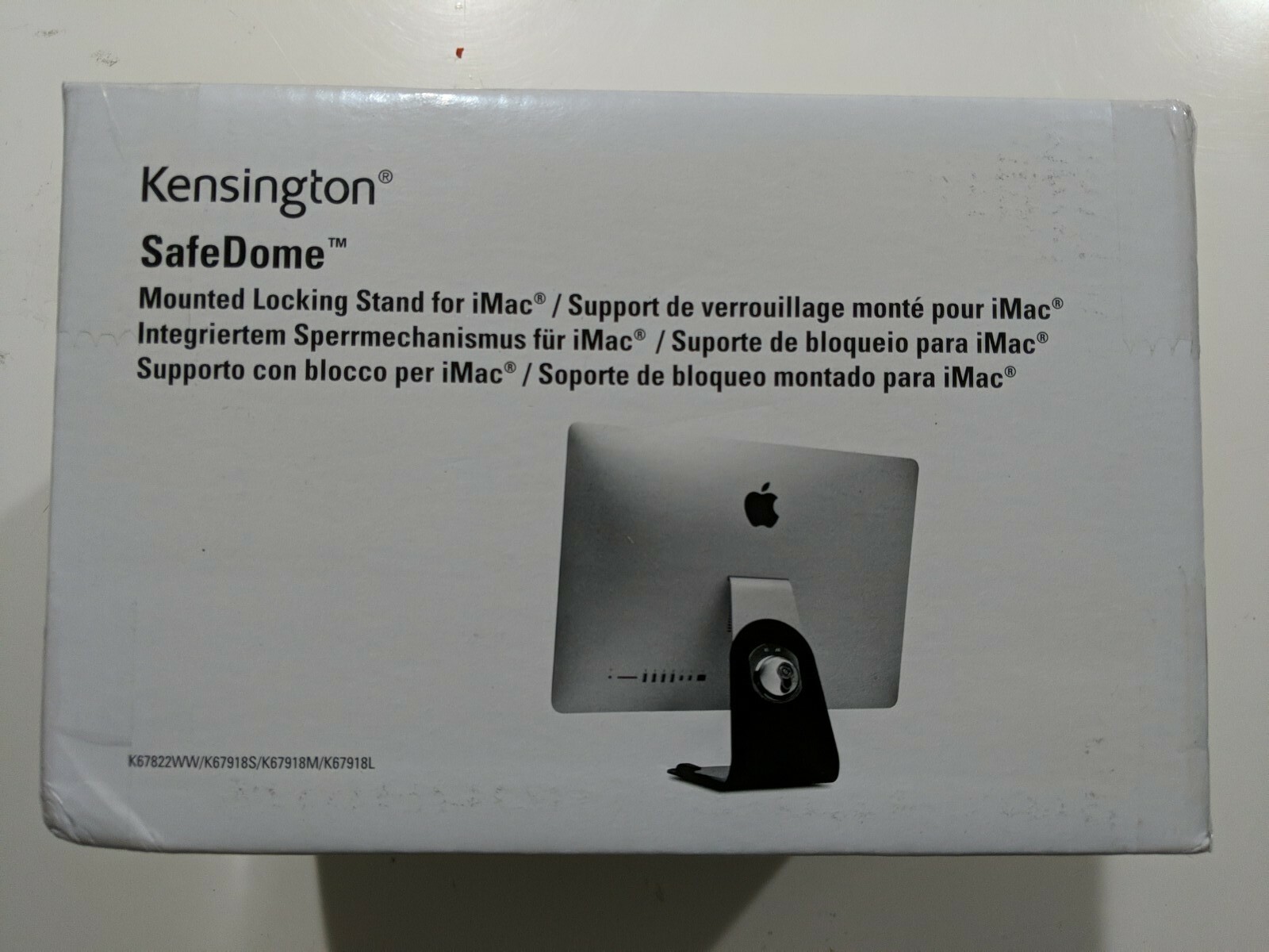 Kensington Safe Stand Desk Mount iMac Mounted Locking Stand SafeDome K67822WW