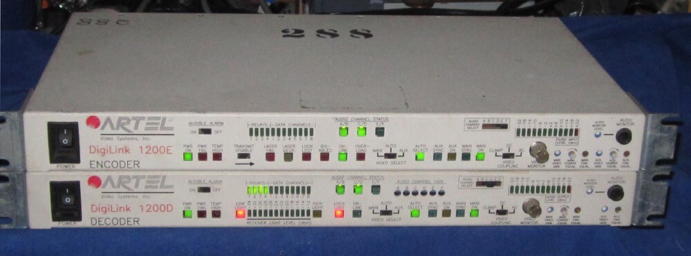 Artel Video Systems DigiLink DL 1200D Decoder DL 1200E Encoder