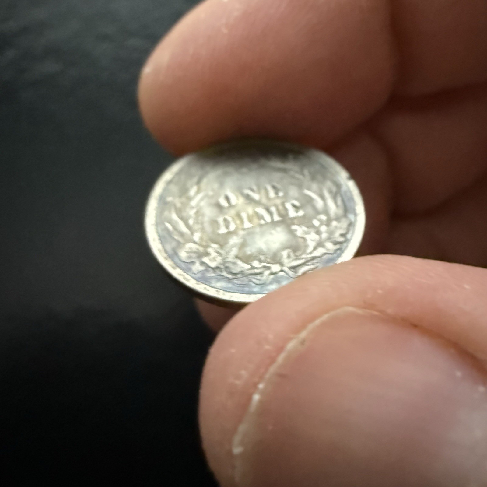 1901 Philadelphia Mint Silver Barber Dime Toner