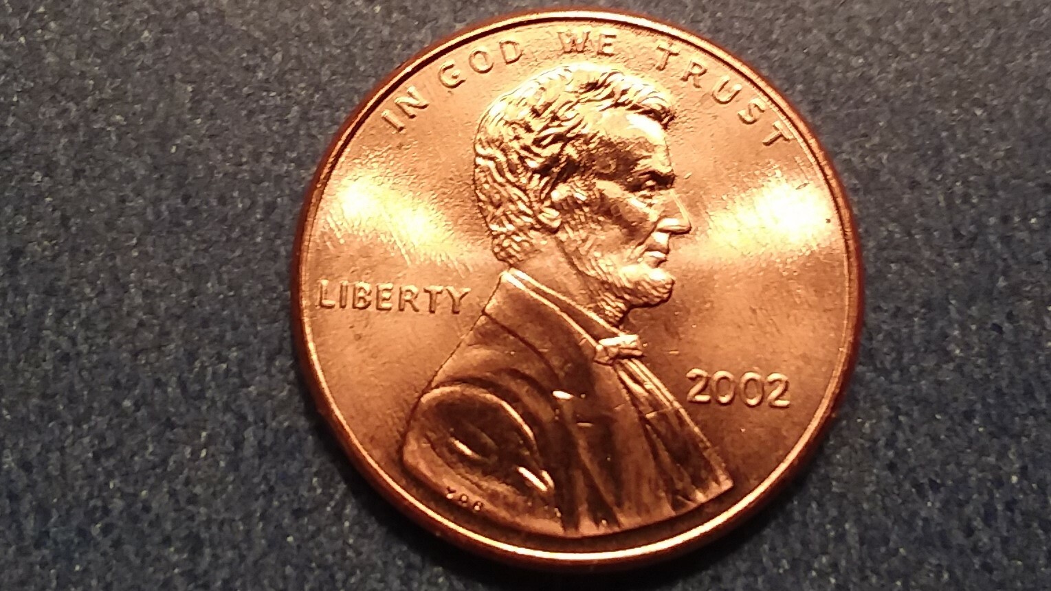 2002-P Brilliant Uncirculated Lincoln Cent.  Ships Free.  BU condition.