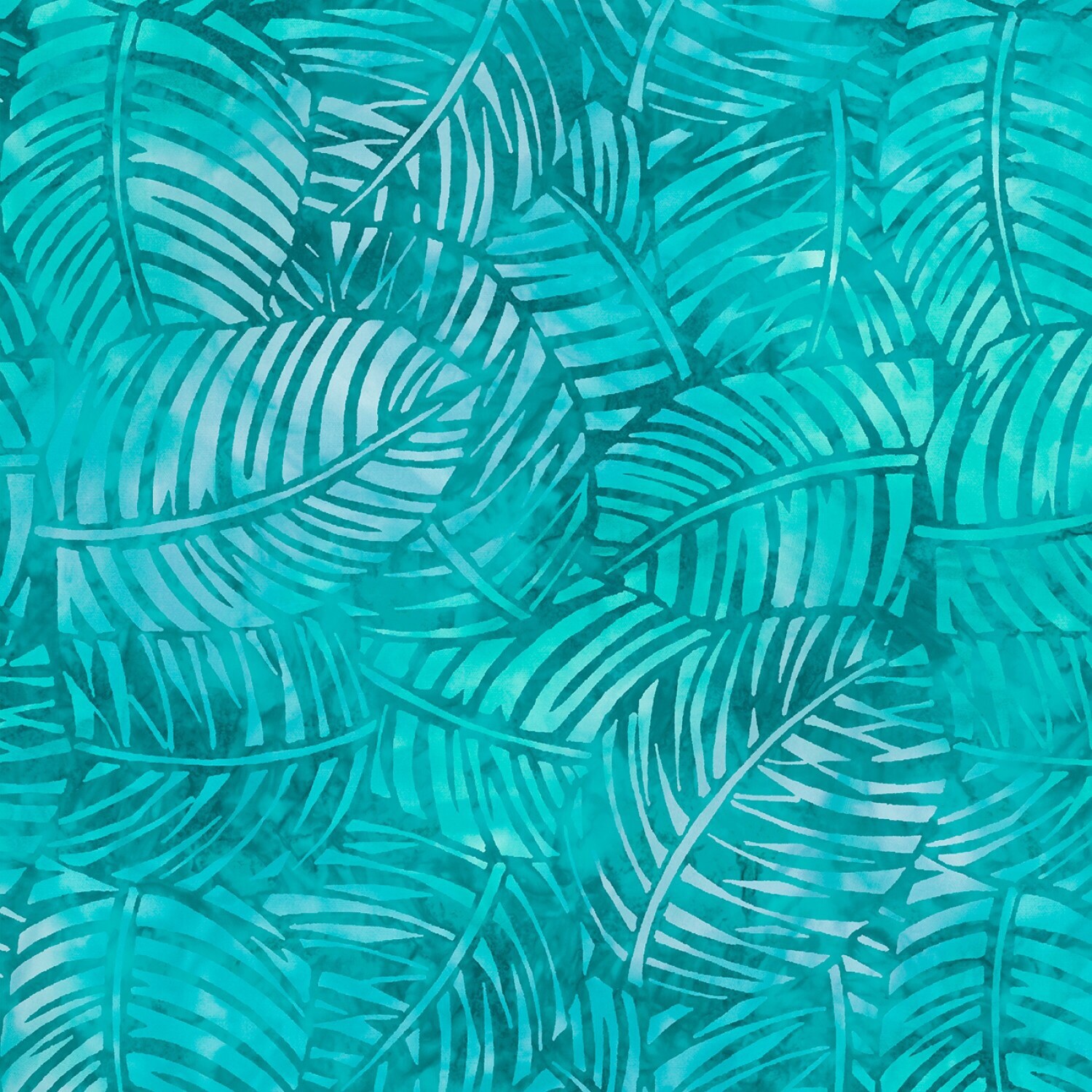 Wilmington Prints Teal Palm Leaves 108in Wide Quilt Back Fabric 100% Cotton BTY