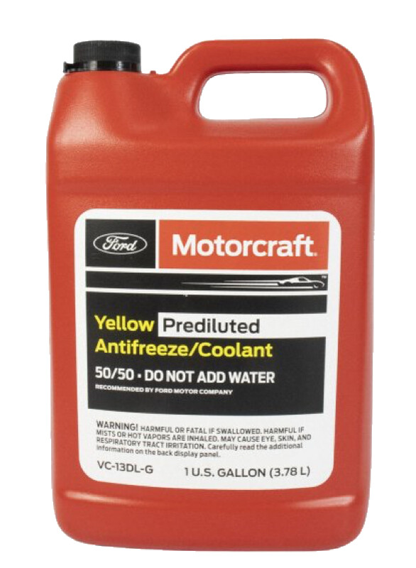 2 Gallons Engine Coolant Antifreeze MOTORCRAFT Yellow Pre diluted