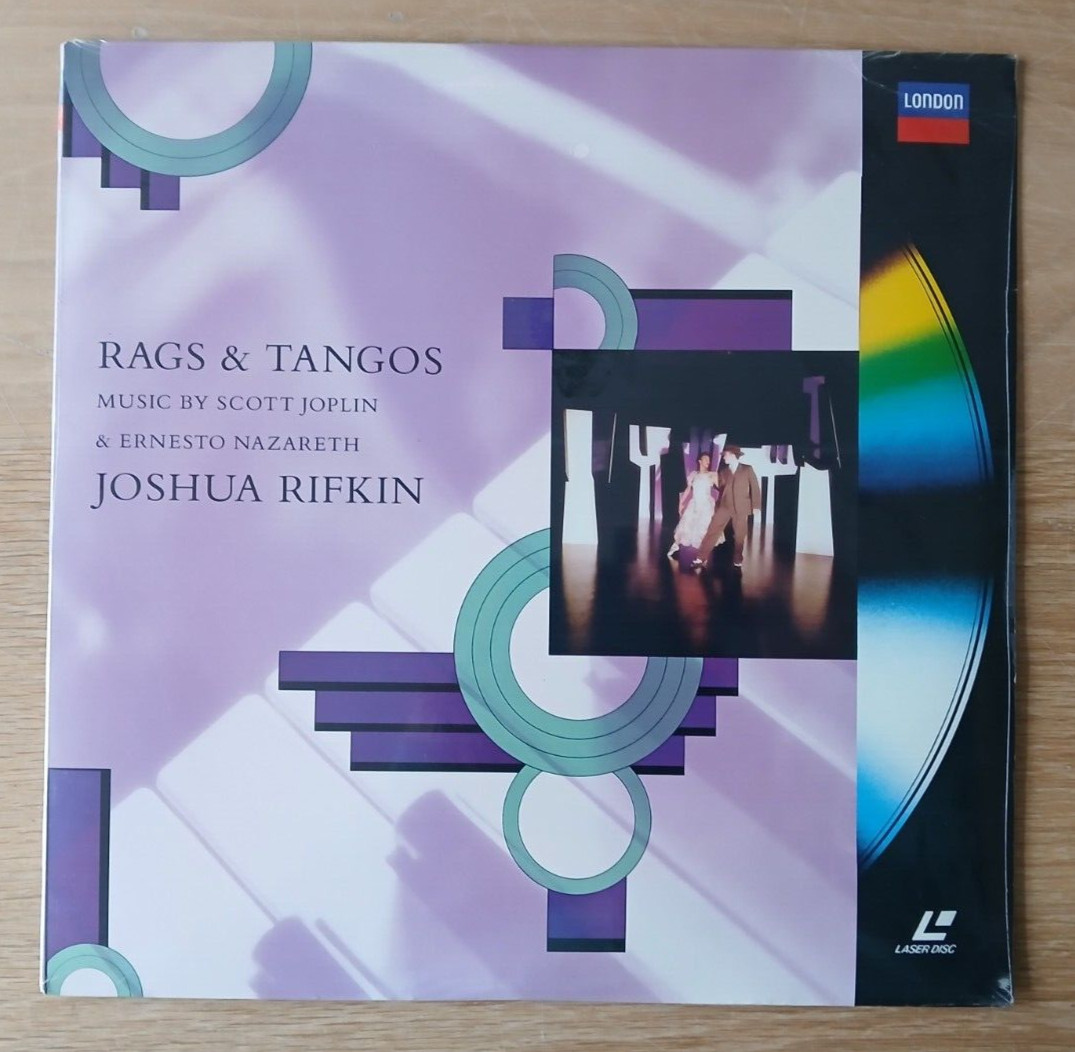 NTSC LASERDISC - Rags & Tangos: Joshua Rifkin (1991) 071 232-1 - FACTORY SEALED
