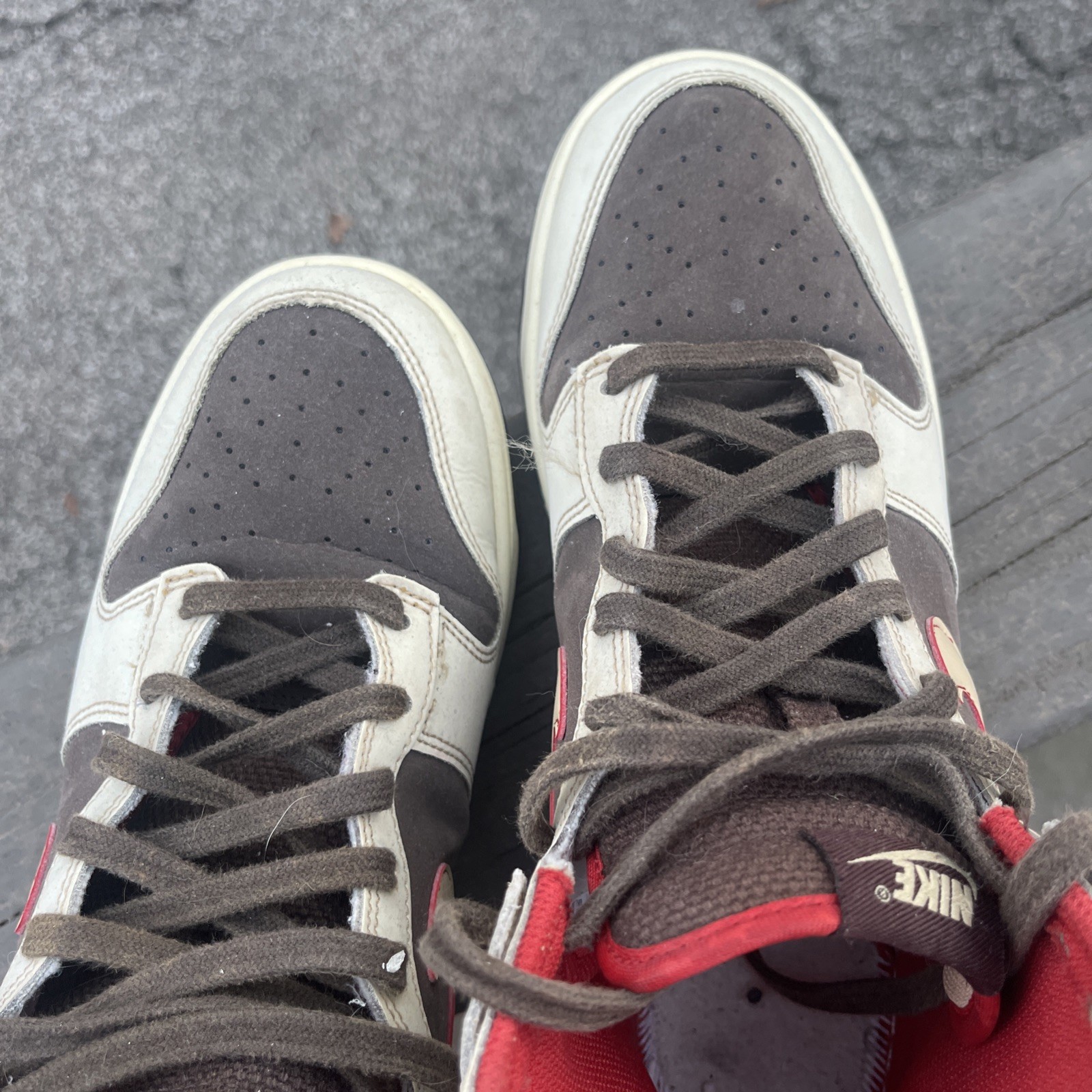 Nike Dunk SE High Baroque Brown Men’s Size 8.5 missing Insoles