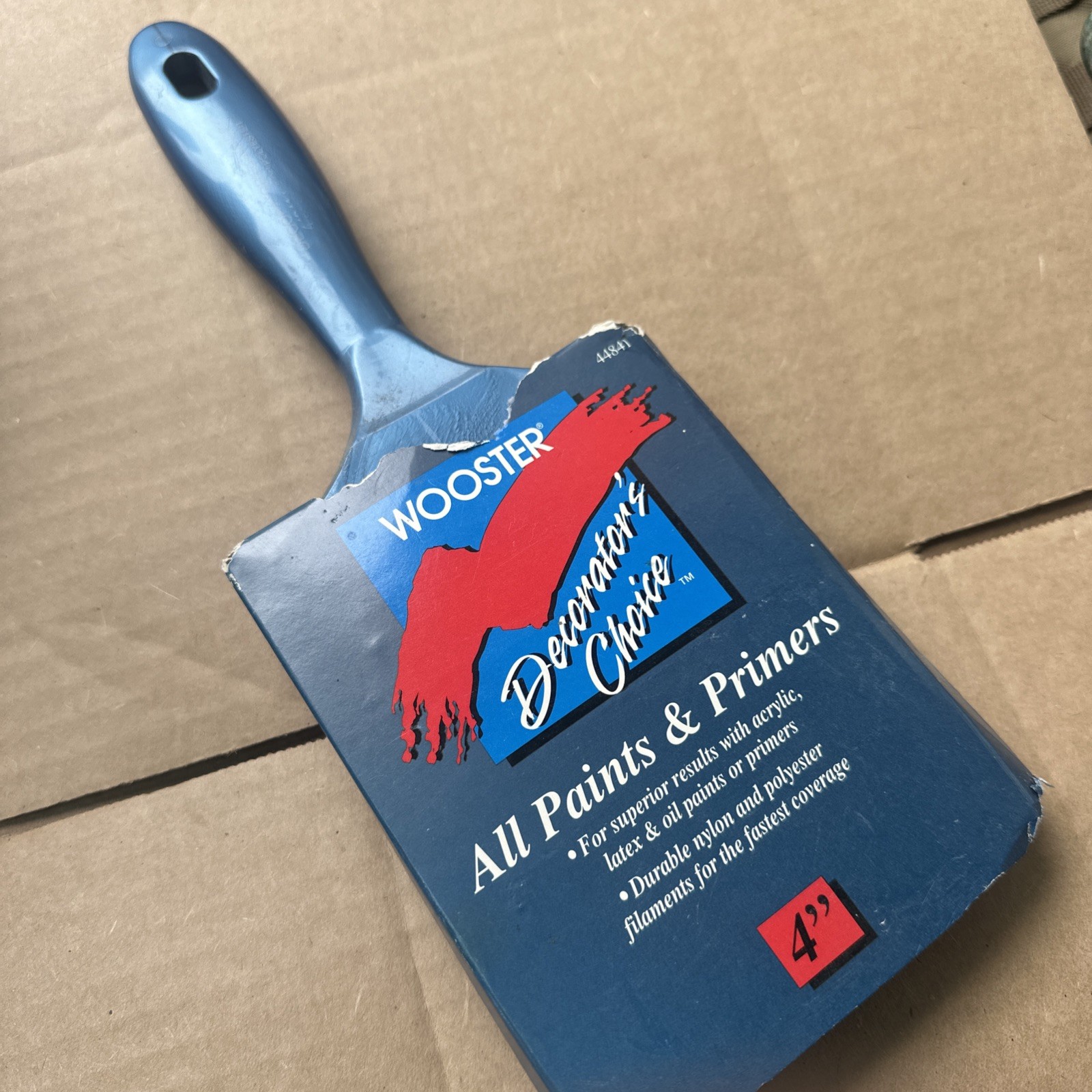 Wooster 4" All Paints & Primer Quality Paint Brush 44841 Made In USA NOS
