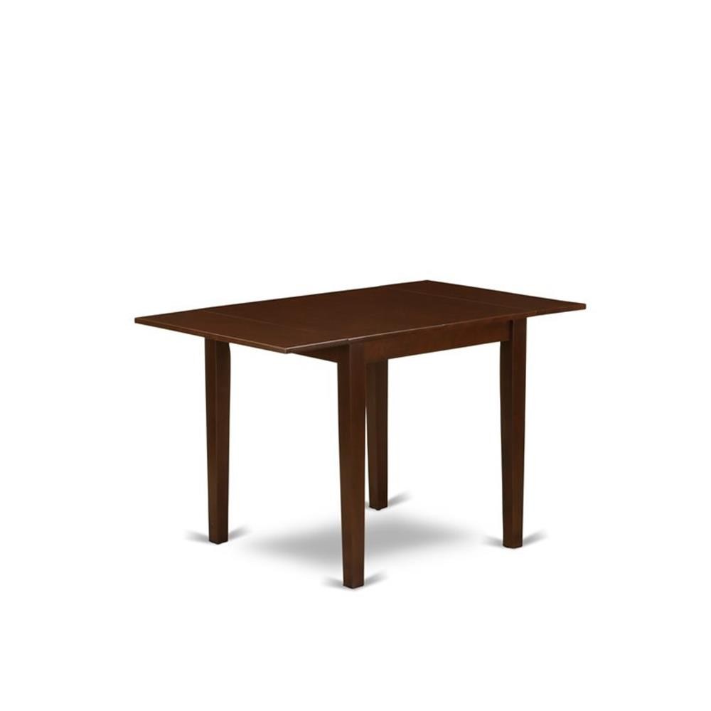 Pemberly Row 3-piece Dining Table and Slat Back Chairs in Mahogany