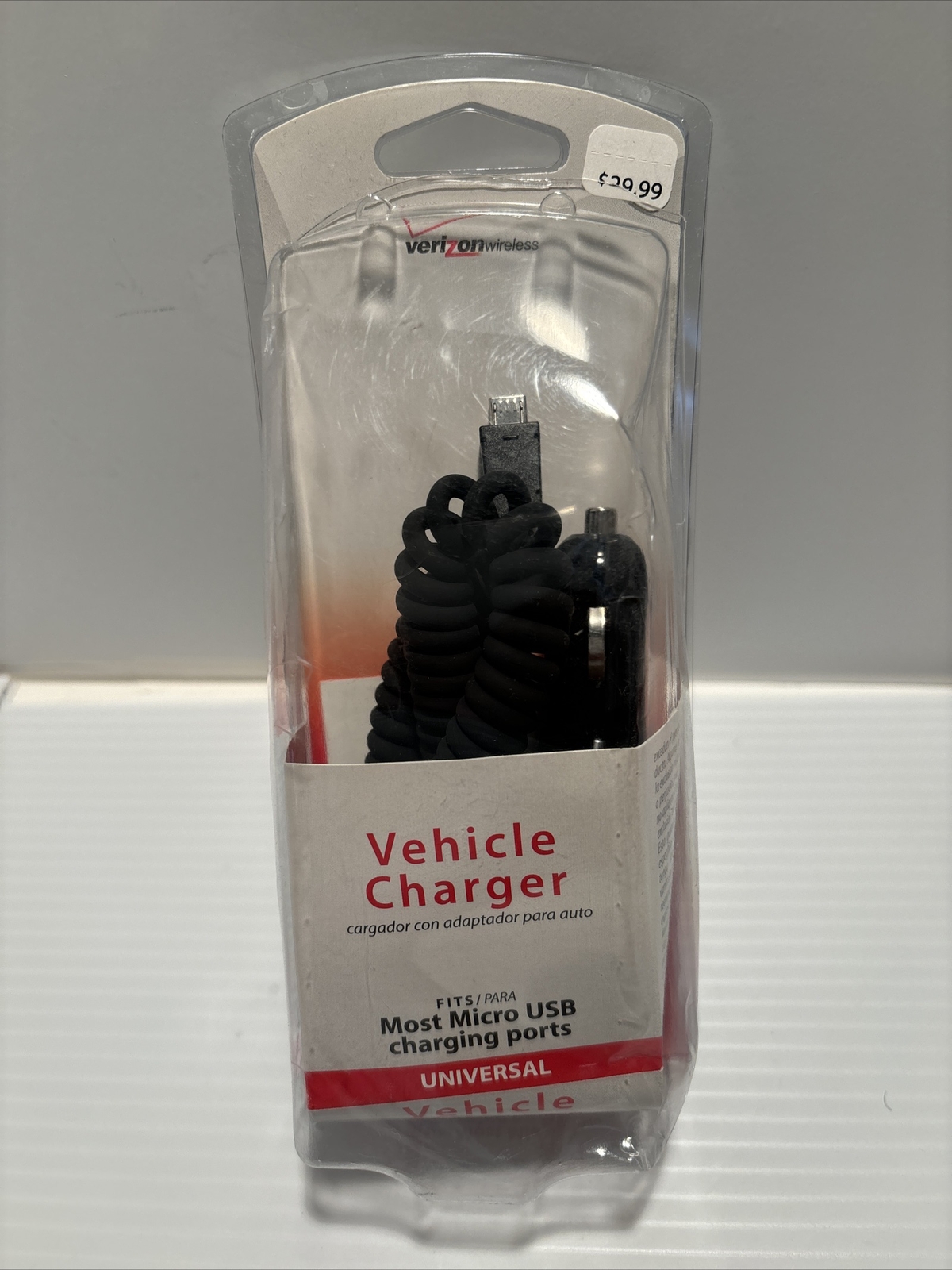 Verizon Wireless Universal Mini USB Car Charger Black (w)