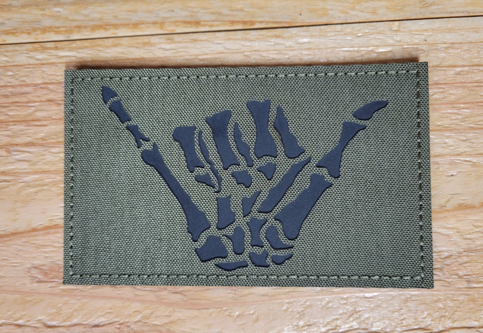 XL Shaka Hang-loose Patch in Ranger Green (GWA, FOG, Supdef, BCS, Chose, Urturt)