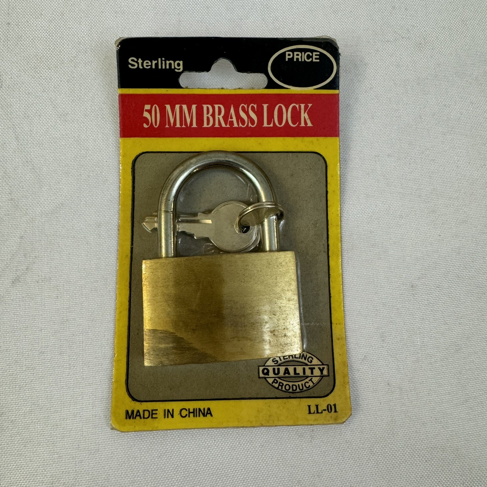 Sterling 50MM Brass Keyed Lock LL-01 New Unopened Fast Ship