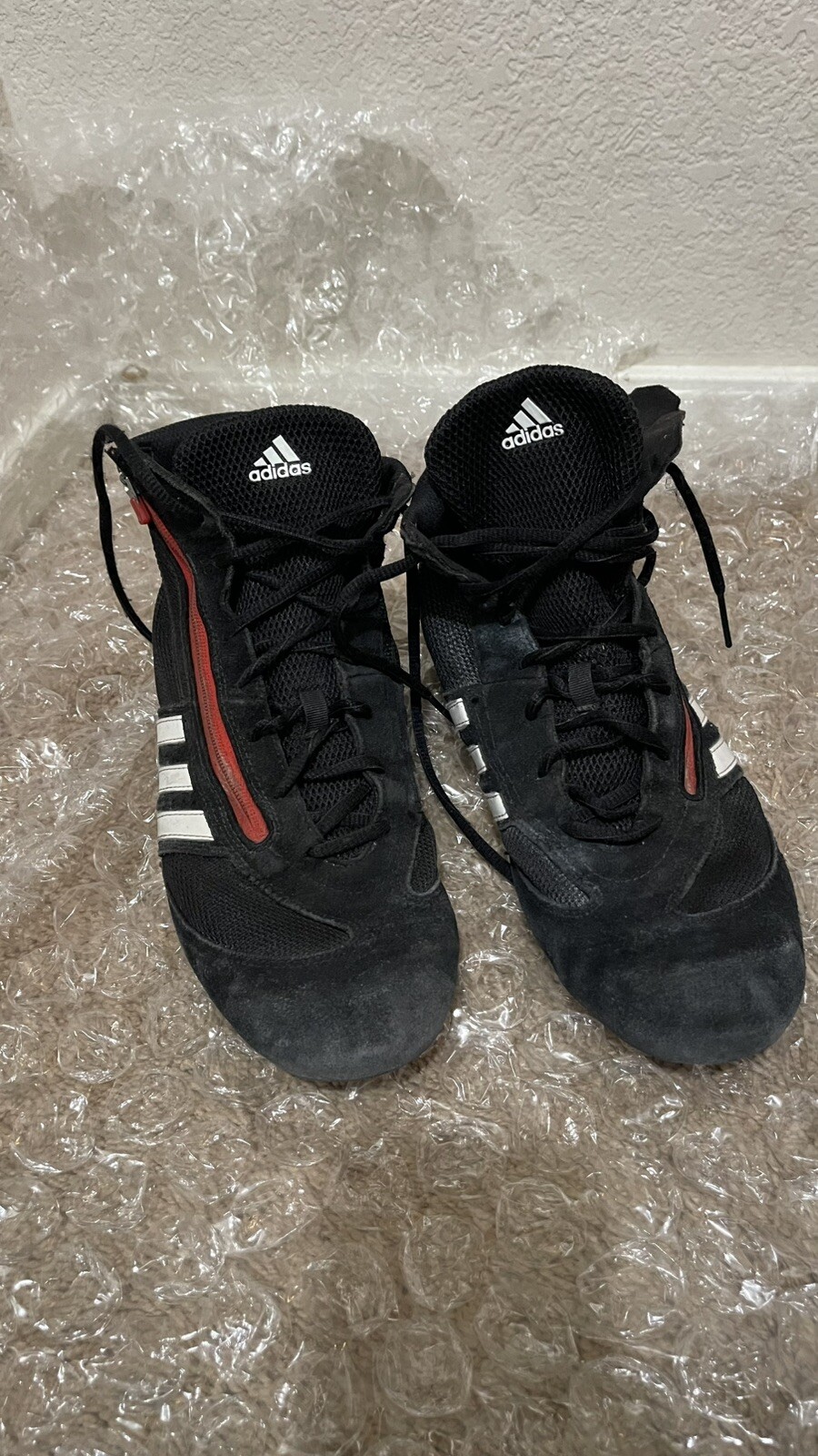 adidas Boxing Shoes Box Hog Lightweight Rare color easy take off with zipper 10